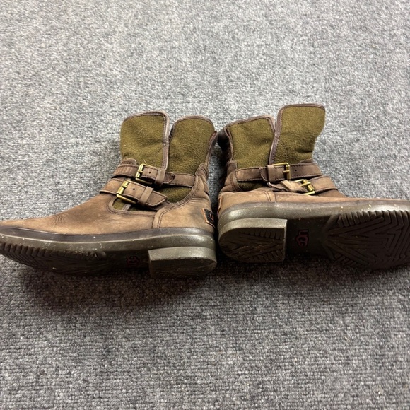 UGG Women’s Simmens Boots Brown/Green side Zipper Size: 6.5 - Picture 6 of 9